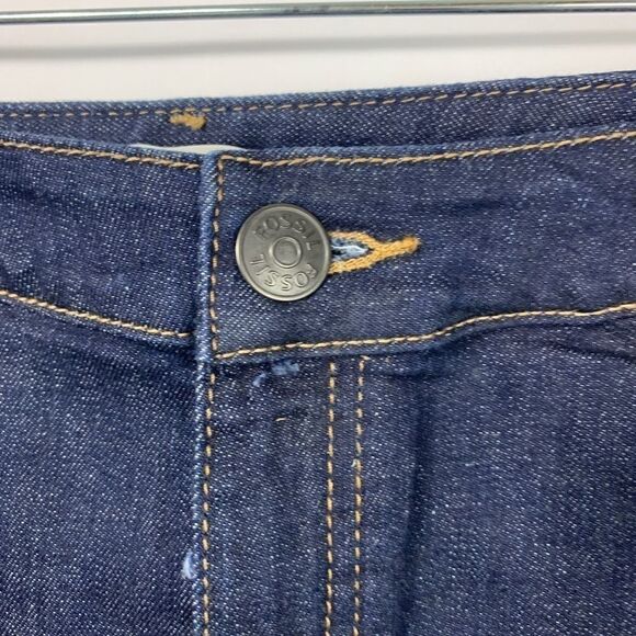 3 For $20 Fossil Classic 5 pocket Denim Jeans Skirt size: 27 - Picture 3 of 6